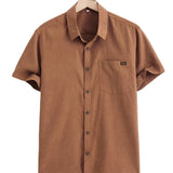 Men's Casual Short Sleeve Cotton Shirt