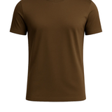 Men's Dark Brown Slim Fit T-Shirt