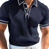 Lyle Men's Ribbed Polo Shirt