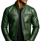 Men's Vintage Leather Jacket with Timeless Character