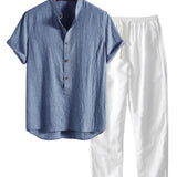 Casual Men's Short Sleeve Set