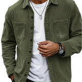 Casual Men's Corduroy Cardigan