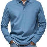 Brian Men's Long Sleeve Polo Shirt