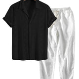 Summer Men's Short Sleeve Set