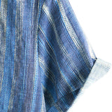 Gordon Men's Striped Retro Short Sleeve Shirt – Blue