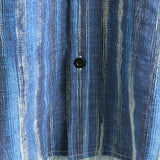 Gordon Men's Striped Retro Short Sleeve Shirt – Blue