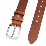 Brian Men's Leather Belt – Sturdy Classic Belt with Buckle