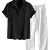 Men's Short Sleeve Shirt Set