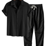 Men's Short Sleeve Shirt Set