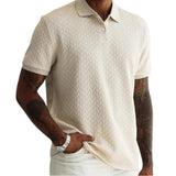Men's Textured Polo Shirt