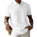 Men's Textured Polo Shirt