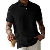 Men's Textured Polo Shirt