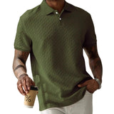 Men's Textured Polo Shirt