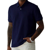 Men's Textured Polo Shirt