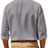 Elegant Men's Linen-Blend Shirt