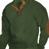 Men's Elegant Button Sweater