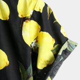 Men's Hawaiian Shirt with Yellow Lemons
