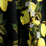 Men's Hawaiian Shirt with Yellow Lemons