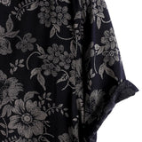 Navy Men's Hawaiian Shirt with Florals