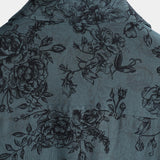 Men's Blue Vintage Floral Shirt