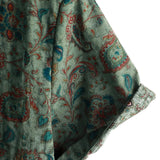 Graham Men's Retro Paisley Short Sleeve Shirt – Green