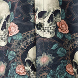 Gary Men's Short Sleeve Skull Print Shirt – Navy