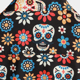 Russell Men's Short Sleeve Shirt with Skull Print – Black