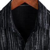 Men's Striped Shirt with Chest Pocket