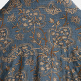 Men's Blue Paisley Shirt in 70s Style