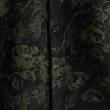 Black Men's Hawaiian Shirt with Retro Florals