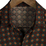 Lyle Men's Retro Short Sleeve Shirt – Brown