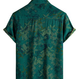 Ronald Men's Short Sleeve Floral Shirt – Green