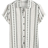 Men's Striped Retro Shirt in 70s Style