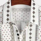 Men's Hawaiian Shirt – Brown, Navy, White or Black
