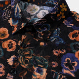 Men's Black Boho Floral Shirt