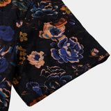 Men's Black Boho Floral Shirt