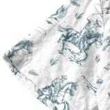 Men's Beige Shirt with Horse Pattern