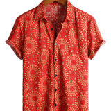 Men's 1970s-Style Floral Shirt