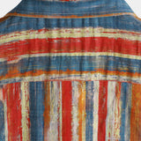 Men's Red Retro Striped Shirt