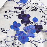 Douglas Men's Retro Short Sleeve Shirt with Floral Print – Blue