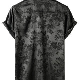 Brian Men's Short Sleeve Floral Shirt