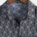 Men's Black Retro Shirt with Chest Pocket