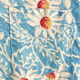 Men's Blue Hawaiian Shirt with Floral Pattern