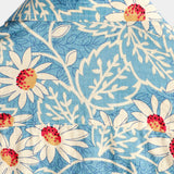 Men's Blue Hawaiian Shirt with Floral Pattern