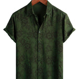 Men's Vintage Green Hawaiian Shirt