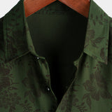 Men's Vintage Green Hawaiian Shirt