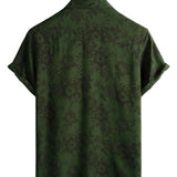 Men's Vintage Green Hawaiian Shirt