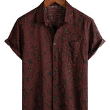 Men's Boho Retro Floral Shirt