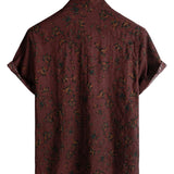 Men's Boho Retro Floral Shirt