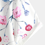 Neil Men's Floral Short Sleeve Shirt – White